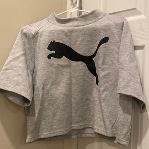 Puma mock neck work out top